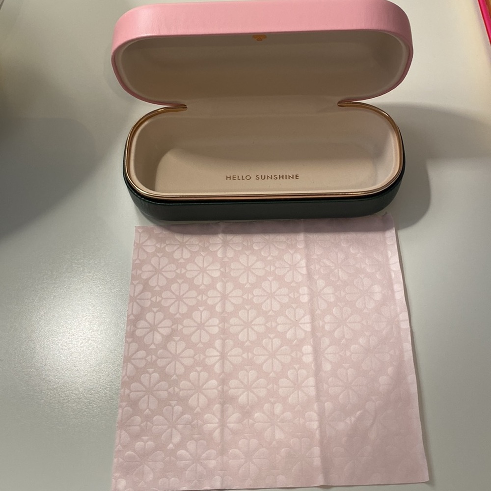 Kate Spade New York Black Hello Sunshine Sunglasses with Case and Cleaning Cloth - Picture 12 of 13
